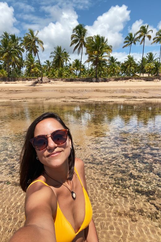 Maré baixa em Barra Grande, Maraú, Bahia