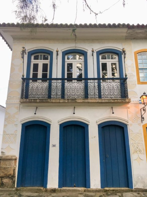 Edifício da época colonial no centro histórico de Paraty
