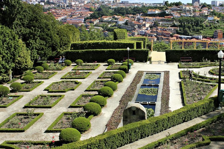 Jardins do Palácio de Cristal no Porto