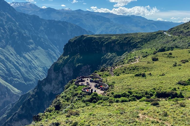 Mirador Cruz del Cóndor no Vale do Colca, em Arequipa