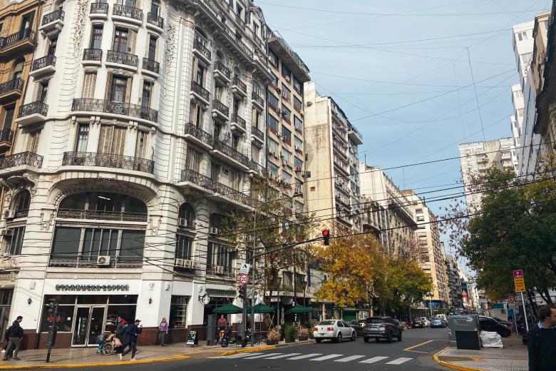 Rua no centro de Buenos Aires