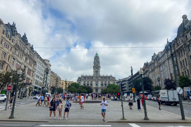 Avenida dos Aliados no Porto
