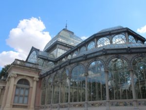 Palácio de Cristal no Parque do Retiro em Madrid