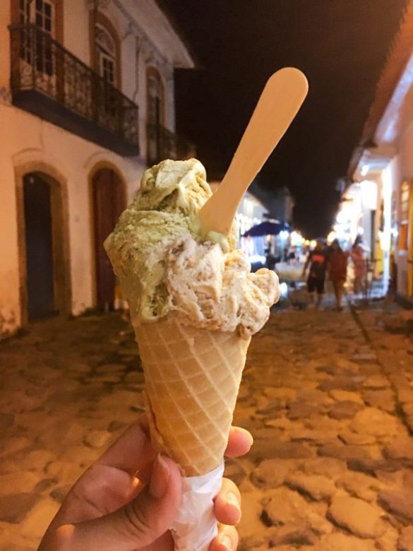 Sorvete é uma boa pedida para ter o que fazer em Paraty com chuva