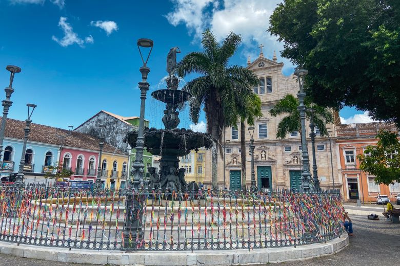 Largo do Terreiro de Jesus no Centro Histórico de Salvador