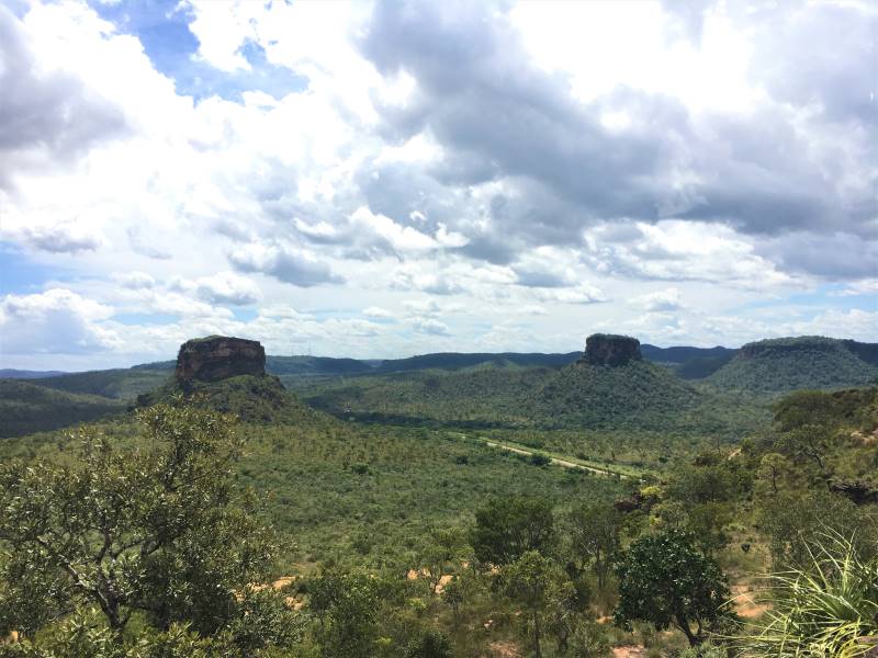 Paisagem vista do Portal da Chapada das Mesas