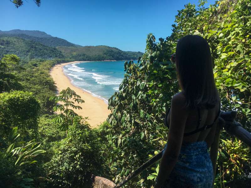 Praia do Sono vista da trilha
