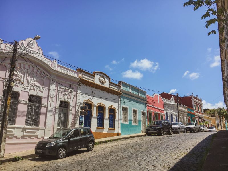 Rua 27 de Janeiro no centro histórico de Olinda