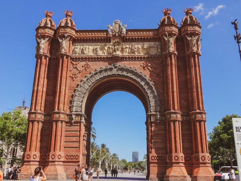 Arco do Triunfo em Barcelona