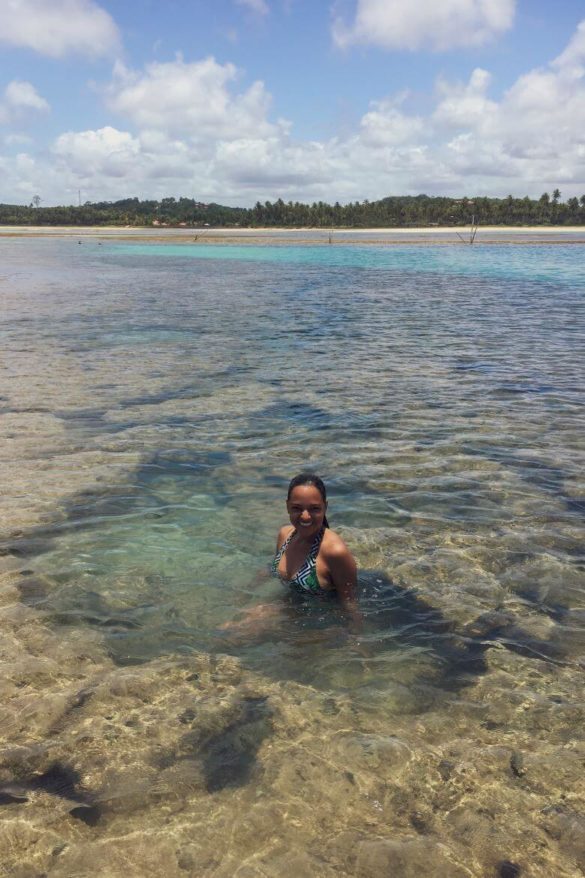 Aproveitando as piscinas naturais de São Miguel dos Milagres
